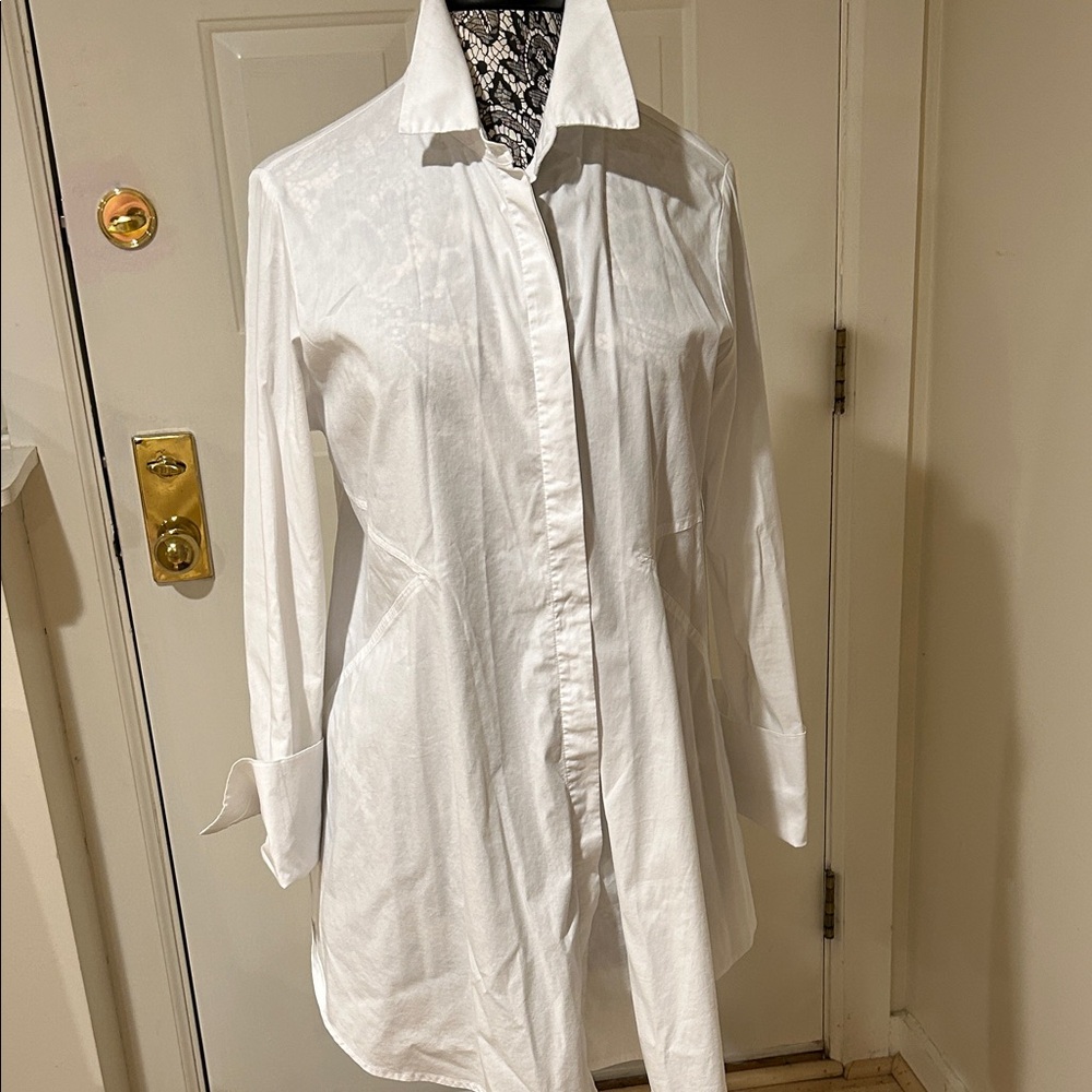 Comfy USA Crisp White Button Down Shirt